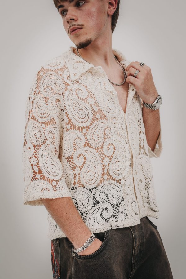 Cream Paisley Button-Up - Image 3